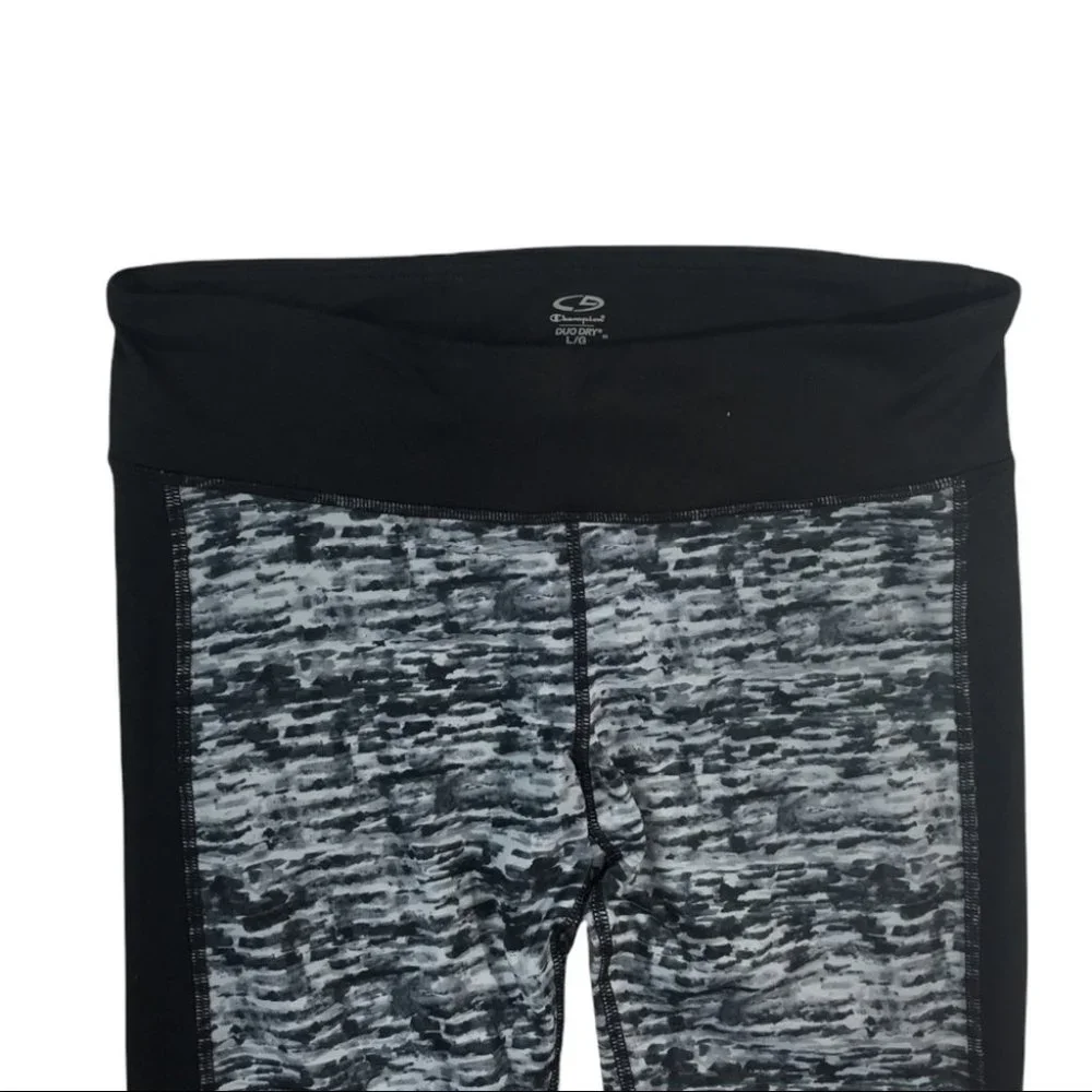 WJ455 Women’s Champion Duo Dry Stretch Athletic Exercise Leggings L - Picture 2 of 5